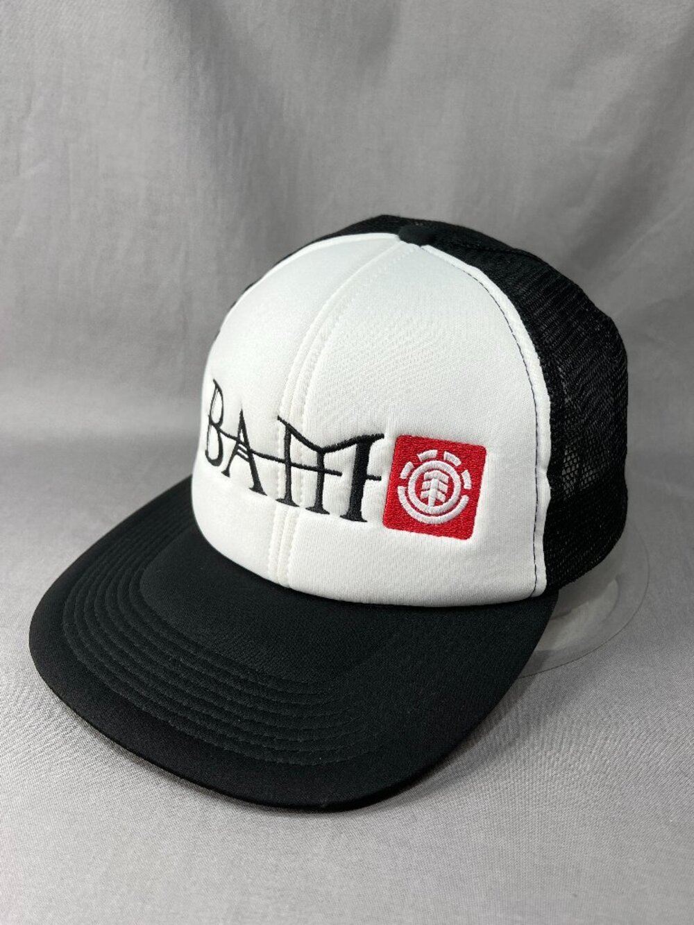 Vtg Bam Margera Element Snapback Hat Foam Trucker Heartagram Skateboarding Mens